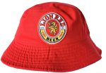 Lion Red Bucket Hat with Embroidered Logo - Red or Black