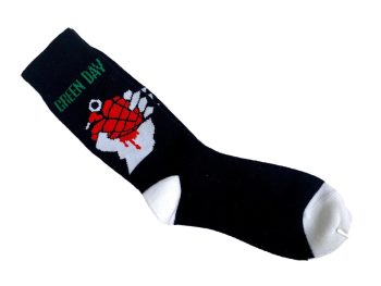Green Day Socks - Black