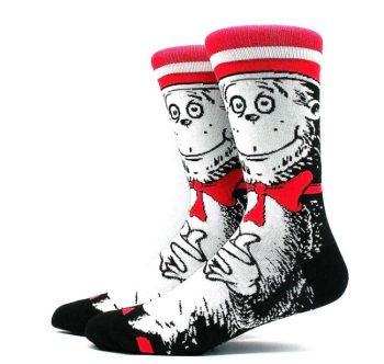 Dr Seuss Cat in the Hat Socks