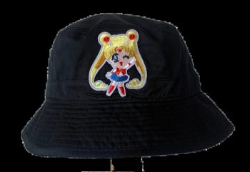 Sailor Moon Bucket Hat with Embroidered Logo