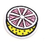 Pink Grapefruit Embroidered Patch
