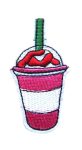 Strawberry Frappucino Embroidered Patch