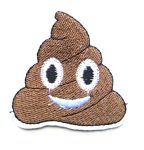 Poo Emoji Embroidered Patch
