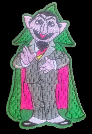 The Count from Sesame Street Embroidered Patch
