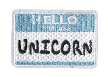 Hello, I'm A Unicorn' Embroidered Patch
