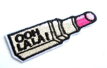 Ooh La La Lipstick Embroidered Patch