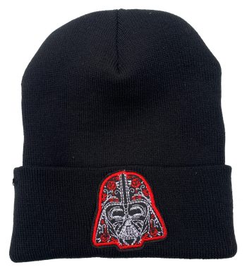 Darth Vader Dia De Los Muertos Beanie with Embroidered Logo