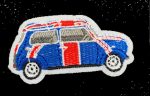 Mini Cooper Embroidered Patch - with Union Jack