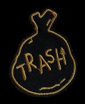 Trash Bag Embroidered Patch
