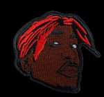 Tupac Shakur Face Embroidered Patch