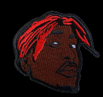Tupac Shakur Face Embroidered Patch