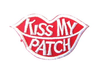 Kiss My Patch' Embroidered Patch