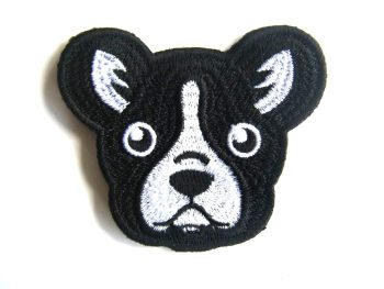 French Bulldog Embroidered Patch