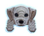 Golden Labrador Puppy Embroidered Patch