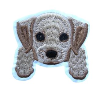 Golden Labrador Puppy Embroidered Patch