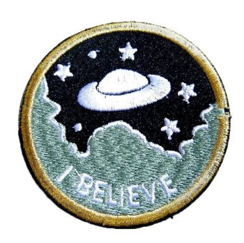 I Believe' UFO Embroidered Patch