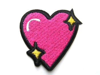 Heart Emoji Embroidered Patch