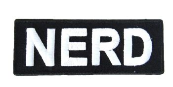 Nerd Embroidered Patch