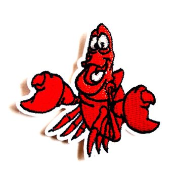 Little Mermaid Sebastian Embroidered Patch