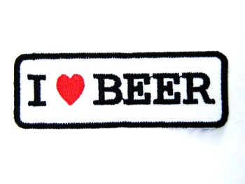 I Heart Beer - Embroidered Patch