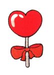 Heart Lollypop Embroidered Patch