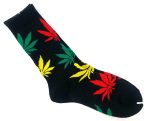 Marijuana Rasta Weed Print Socks