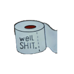 Well Shit Enamel Pin / Badge